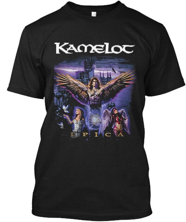 Limited New Popular Kamelot Epica American Music Retro Art Graphic T-Shirt S