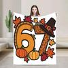 Six Seven Meme Black History Flannel Blanket Soft Warm Throw for Bed Sofa Cover Winter