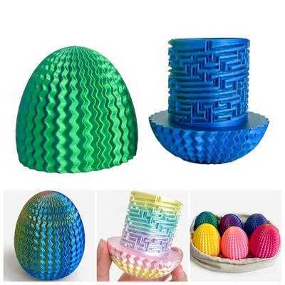 3D Printed Dragon Egg Toy Egg Shaped Maze Gift Box with Hidden Compartment Educational Stress Relief Puzzle Egg Birthdays Easter Present