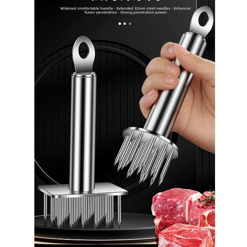 304 Stainless Steel Meat Tenderizer Professional Tool Kitchen Hitting Mallet Meat Pounder  Roasting