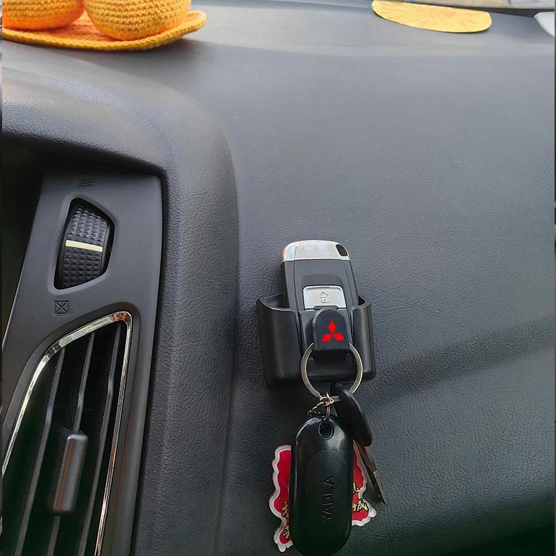 Car Remote Key Storage Box Auto Holder Case For Mitsubishi Outlander Sport Mirage Eclipse Cross Pajero ASX Lancer EVO Montero LG3