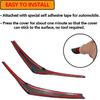 Carbon Fiber Headlight Eyebrow Eyelid Cover Trim Decoration Sticker For Toyota Camry 2024      2018 Accessories