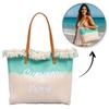 Torba Plażowa Wakacyjna Boho Z Frędzlami Zielona Ombre Na Zakupy Moda
