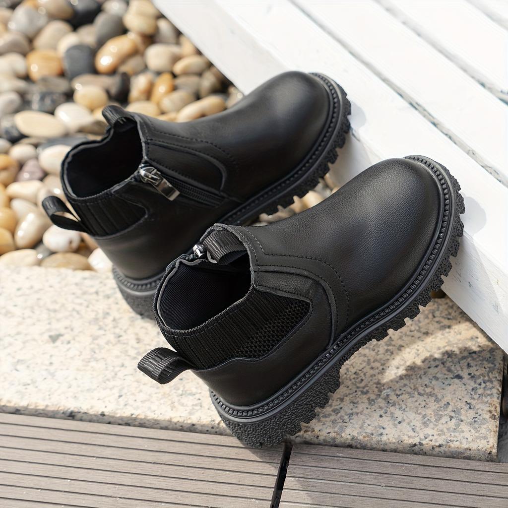 [Non-slip Boots] Boots with Side Zipper | Non-slip, Wear-resistant | for Girls | Autumn and Winter