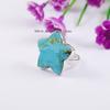 Natural Turquoise Star Ring, 925 Sterling Silver Ring, Turquoise Handmade Ring, Gemstone Ring, Gift for Wife