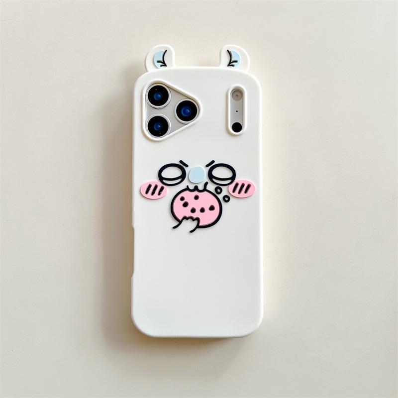 3D Cartoon Flying Mouse Anti-Fall Phone Case for iPhone 12/13/14/15/16/17/Pro/Max