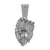 Men's Hip Hop 3D Crown Lion Head Pendant Necklace, with 13mm Cuban Chain  Animal Lion Head Rock Necklaces Fashion Punk Jewelry