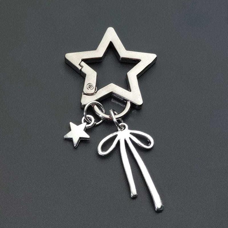 

Ключница-держатель для помады Y2K, брелок для сумки, брелок, шарм, винтажный блеск, органайзер для губ, кольцо для ключей, подарок A15