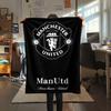 Man Utd Print FlAannel Blanket, High Quality Comfortable for All Seasons, Home Decor, Warmth and Comfort