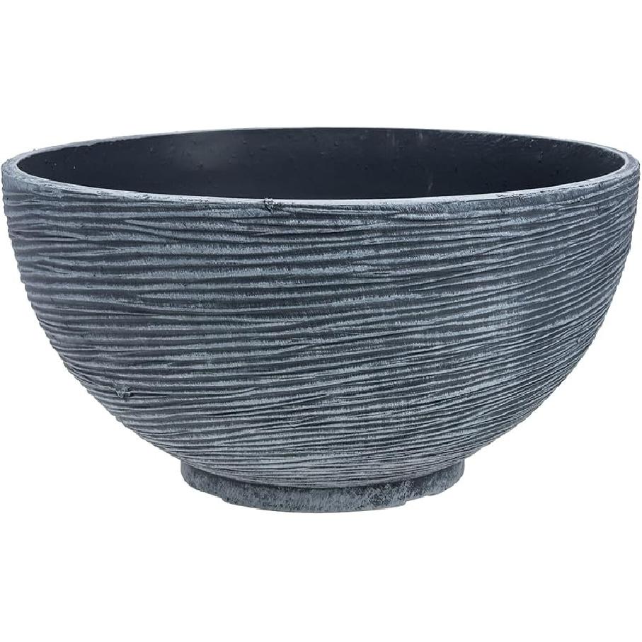 Housoutil Vintage Succulents Planter Ceramics Water Lily Bowl Hydroponic Planter Pot Round Succulent Nursery Pot Flowerpot Decoration (Beige) Office