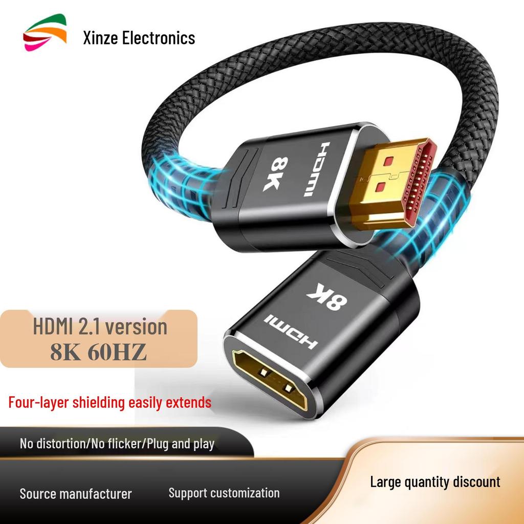 Ultra-HD Čistá měď HDMI Samec na Samici Prodlužovací kabel Konektor