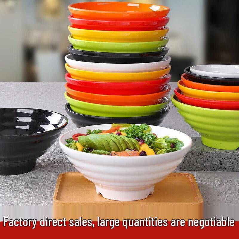 Nordic Style 7-inch Melamine Soup Bowls, 2-Pack