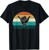 Znak Shaka & Surf - Fajny Vintage T-shirt Surfera/Surfingowy Prezent