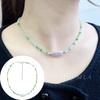 Necklace baroque sugar cube broken silver clavicle chain small fresh classy neck chain