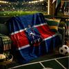 France Football Emblem Throws Blanket Flannel Blankets Plush for Couch Bed Gifts for Men Women Travel picnic blanket Christmas fan gifts
