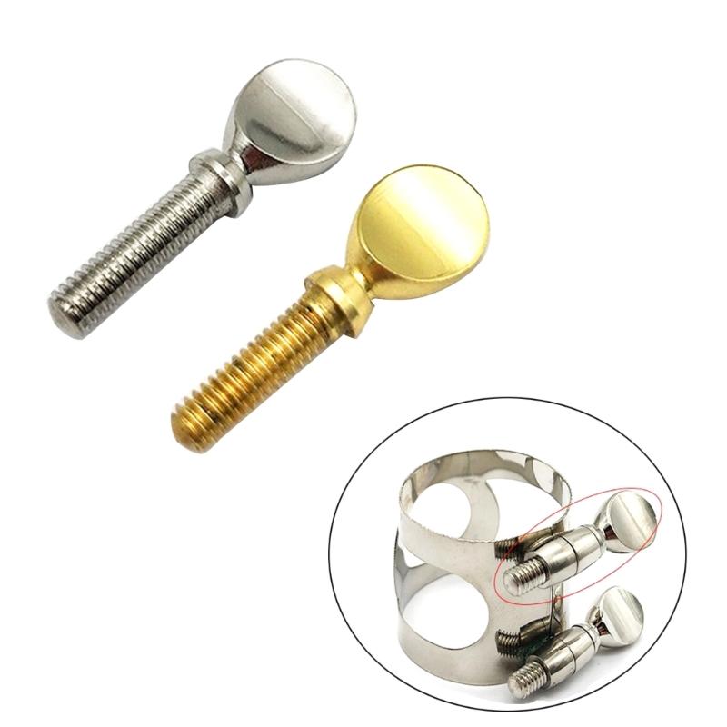 2pieces/set Simple Design Gold/Silver Color Saxophone Sax Neck Screw Alto Tenor Woodwind Instrument Accessories