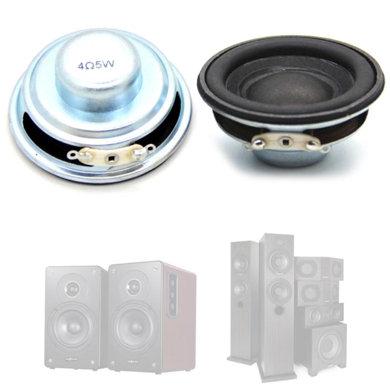 Upgraded 5W 4Ohm Speaker 50mm Round Shape Loudspeaker Versatile Loudspeaker Small But Powerful for DIY Audios Speakers