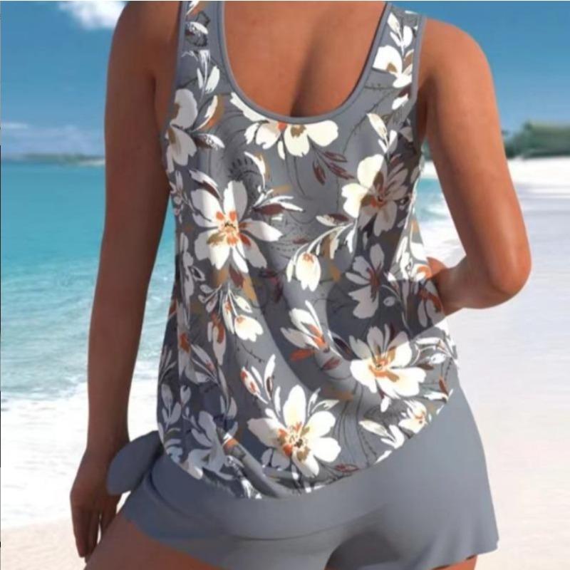 Printed Swimsuit Women's Split Swimsuit