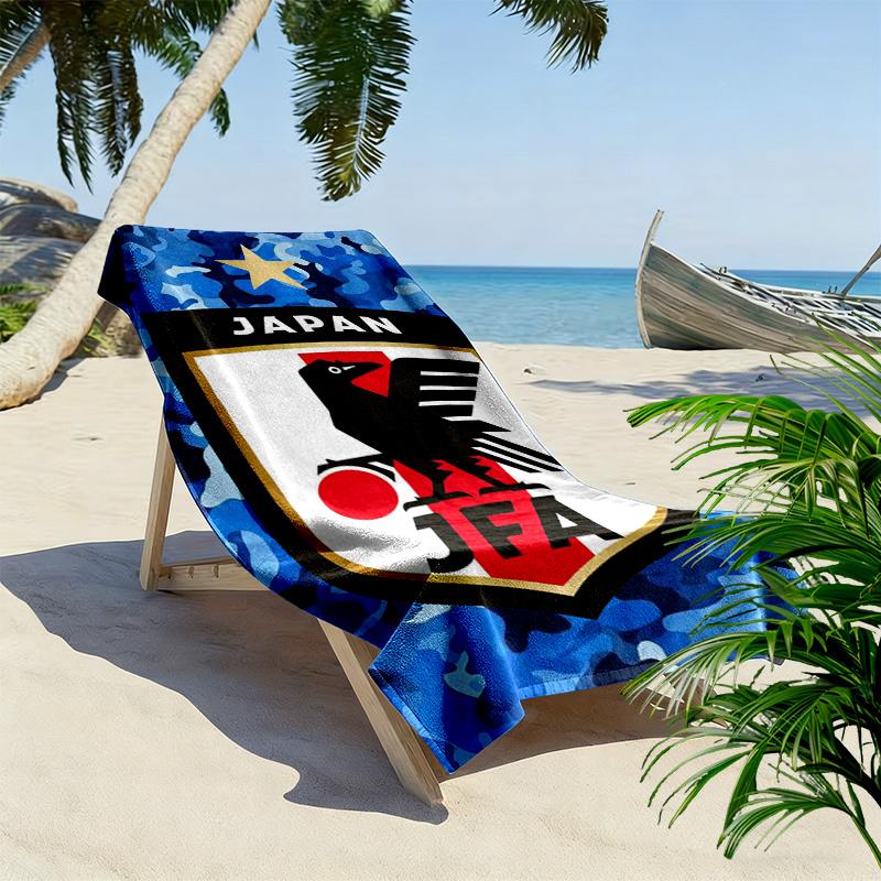 Japan JAF Print Beach Towel, Large Soft Quick Dry Towel for Beach Camping Swimming