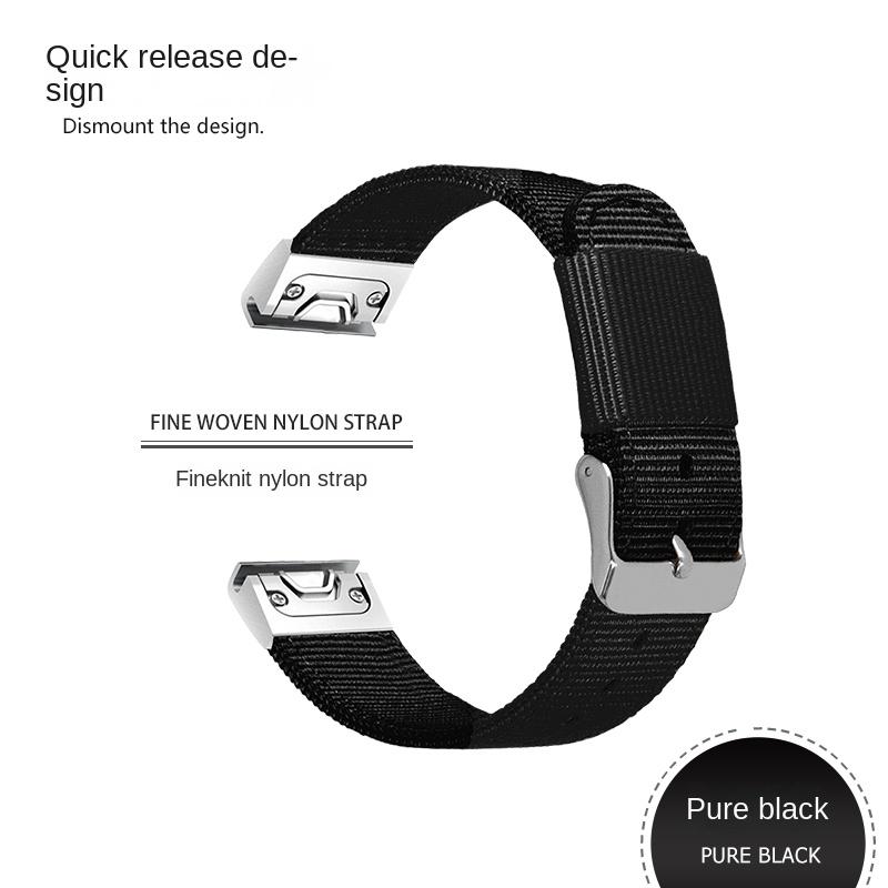 26 22 20MM Nylon Quick Release Watchband For Garmin Fenix 7X 7 6 6X Pro 5 5X/5XPlus 3 HR  Watch Canvas Strap Wrist Band Bracelet