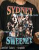 Maglietta Sydney Sweeney Vintage Comfort Colors®, T-shirt Grafica Retrò Anni '90 dell'Attrice, Regalo per Fan della Cultura Pop, Top Streetwear Unisex Estetico di Tendenza