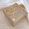 Real Gold Cold Necklace In The E-Commerce Good Goods Furnace, Women'S Collarbone Chain With Jewelry
