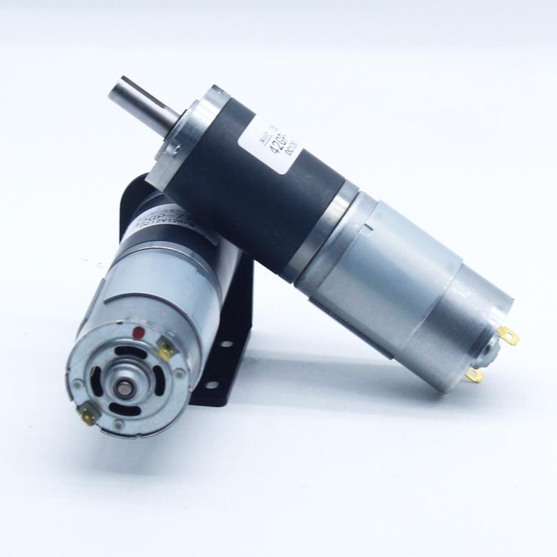 PG42-775 High Torque Planetary Gear Motor 12V 24V DC Brushed Motor 42mm Planetary Gearbox Low RPM Reversible RC Roller Automatic