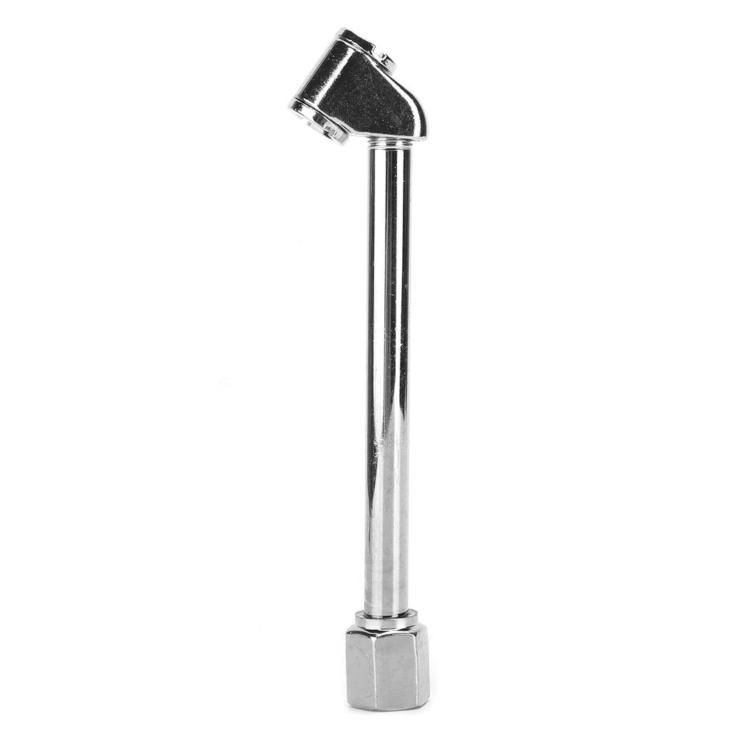 KIMISS 14cm Car Tire Inflatable Rod, Dual Head Straight Foot Air Chuck Parts Metal 1.3cm-Diameter for Car Tire Repair Tool