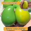 Handmade Crispy Mango Stress Ball Squeeze Toy, Color-Changing Mango Squishy Fidget Ball, ASMR Sensory Stress Toy