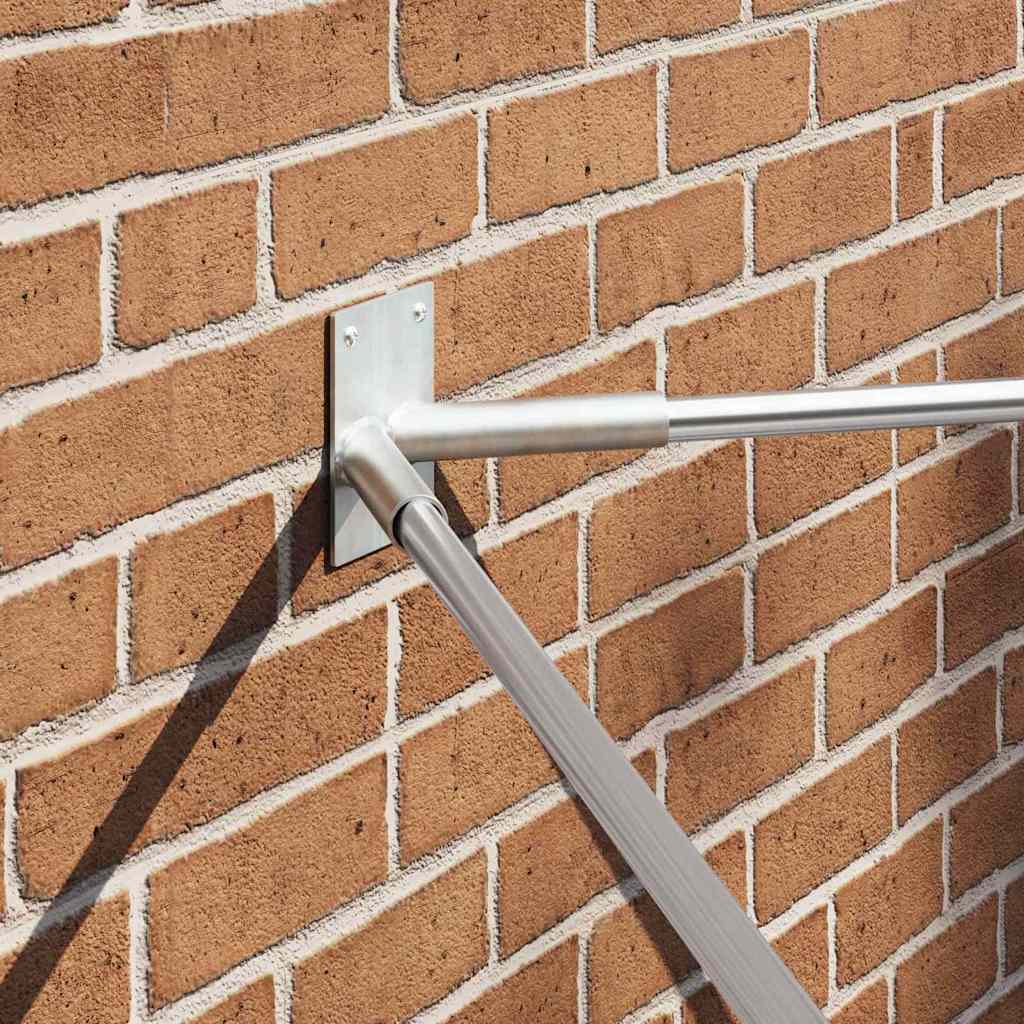 Flagpole Holder Steel Silver 11.5 X 7.5 X 0.2 Cm