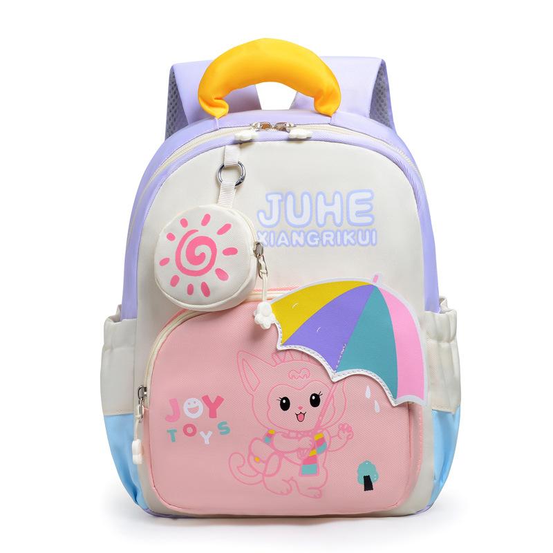 Neuer Schulranzen Cartoon niedlich spritzwassergeschützt Baby Junge und Mädchen Rucksack leicht Dinosaurier kleiner Rucksack