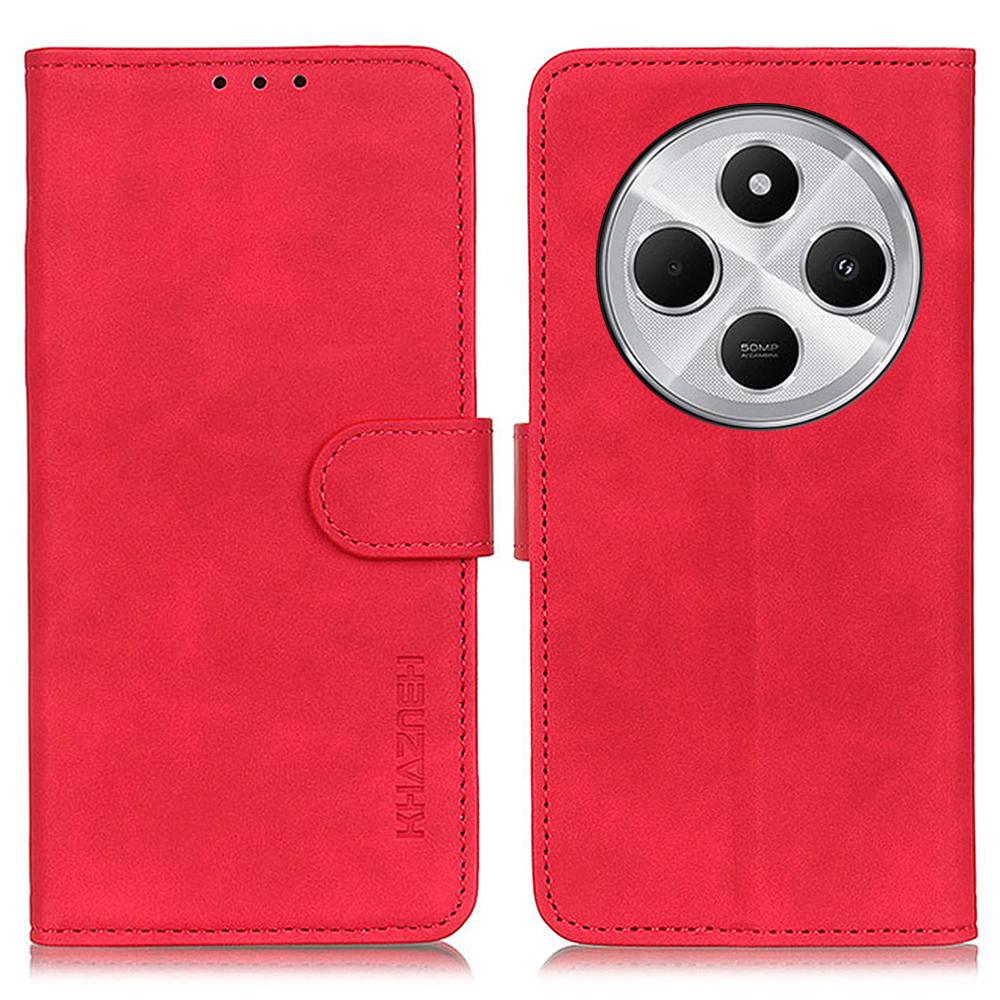 KHAZNEH For Xiaomi Poco C75 4G/Redmi 14R 5G/14C 4G Case Retro PU Leather Wallet Stand Phone Cover