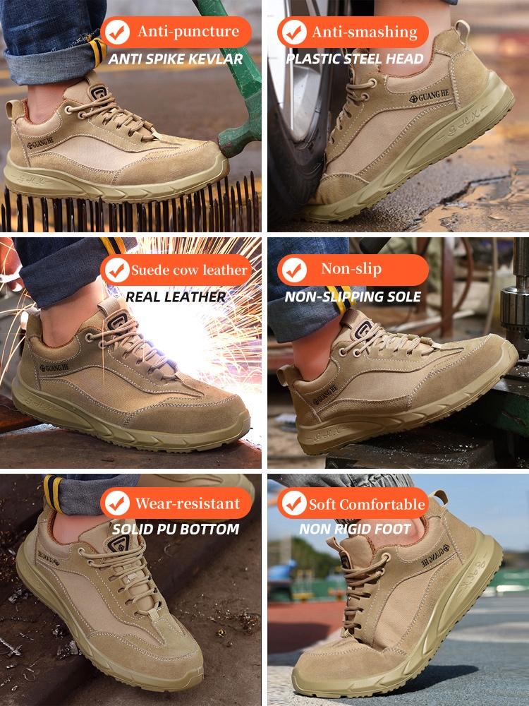 Electrical insulation 6KV Work Safety Shoes Men Breathable Work Sneakers Steel Toe Shoes Anti-puncture Protective Safety Boots