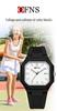 Unisex Luminous Square Quartz Wristwatch with Calendar