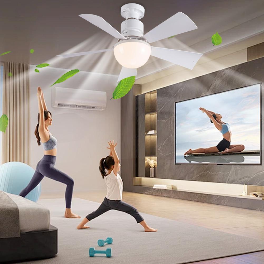 30W LED Light Ceiling Fan with Remote Control LED Fan Lamp 3 Speeds Adjustable Decorative Ceiling Fanlight for Home Bedroom