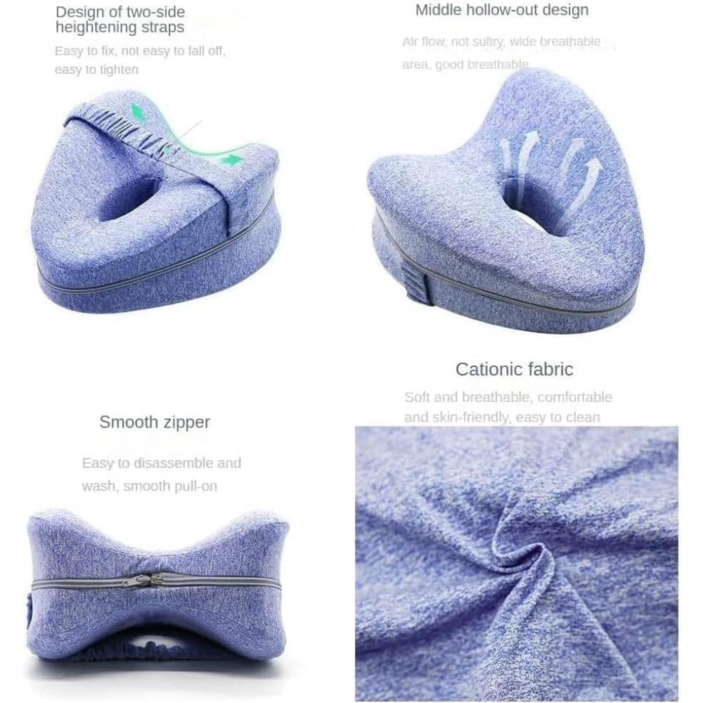 Revoget Alignment Pillows Relieve Hip Pain Sciatica Leg Alignment Pillow for Side Sleepers Sleep Pain-Free from Hip Back Aches