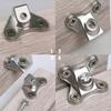 Zinc Alloy Corner Brackets with Screw Removable Right Angle L-Shaped Support Metal Connector Holder Corner Brace for Furniture