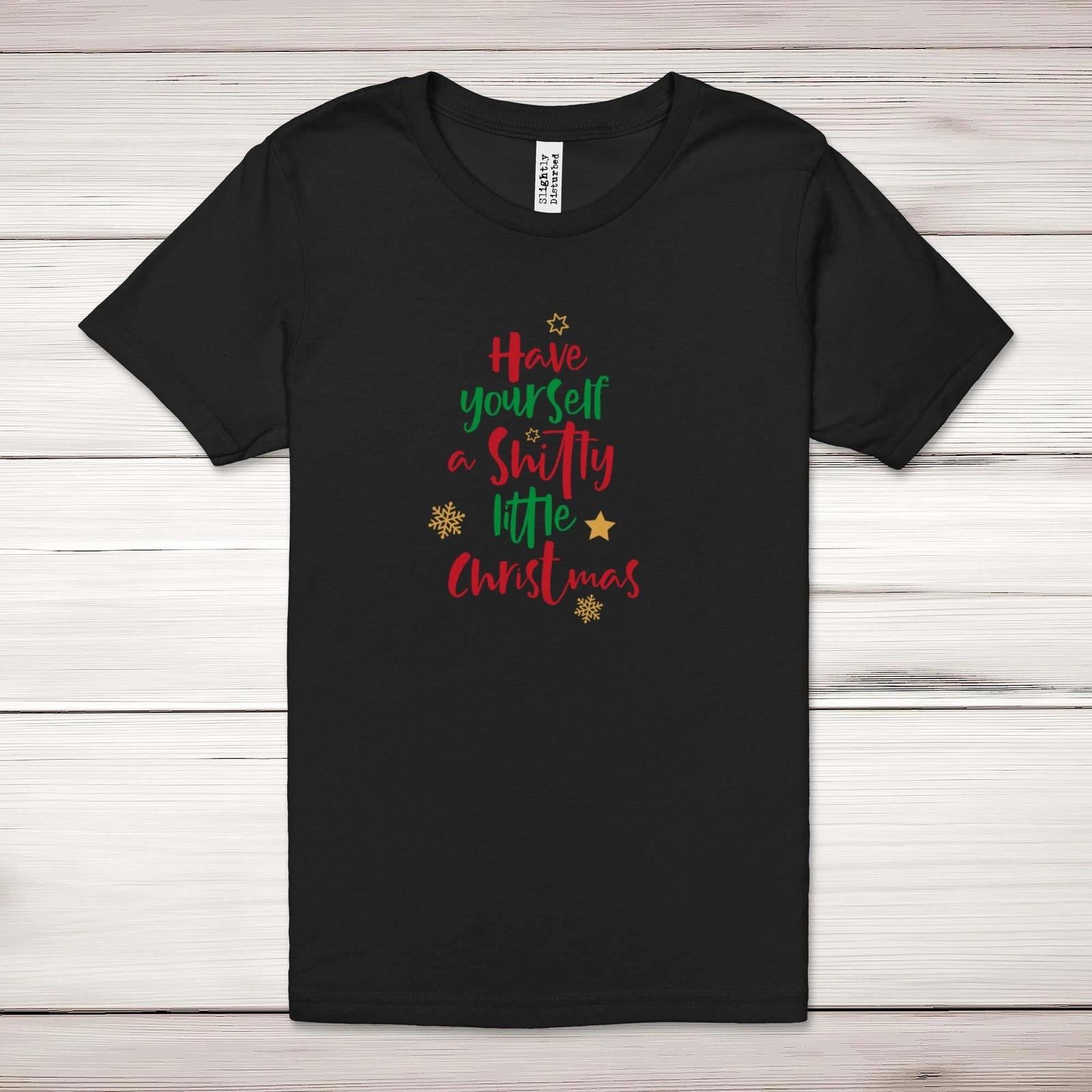 Sh*tty Little Christmas Adult T-Shirt 3XL