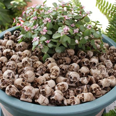 1 Pack of 20 Dwarf Miniature Skeletons Set for Halloween Decoration, Ghost Festival Atmosphere Ornaments, Flower Pots, Paved Stone Figurines