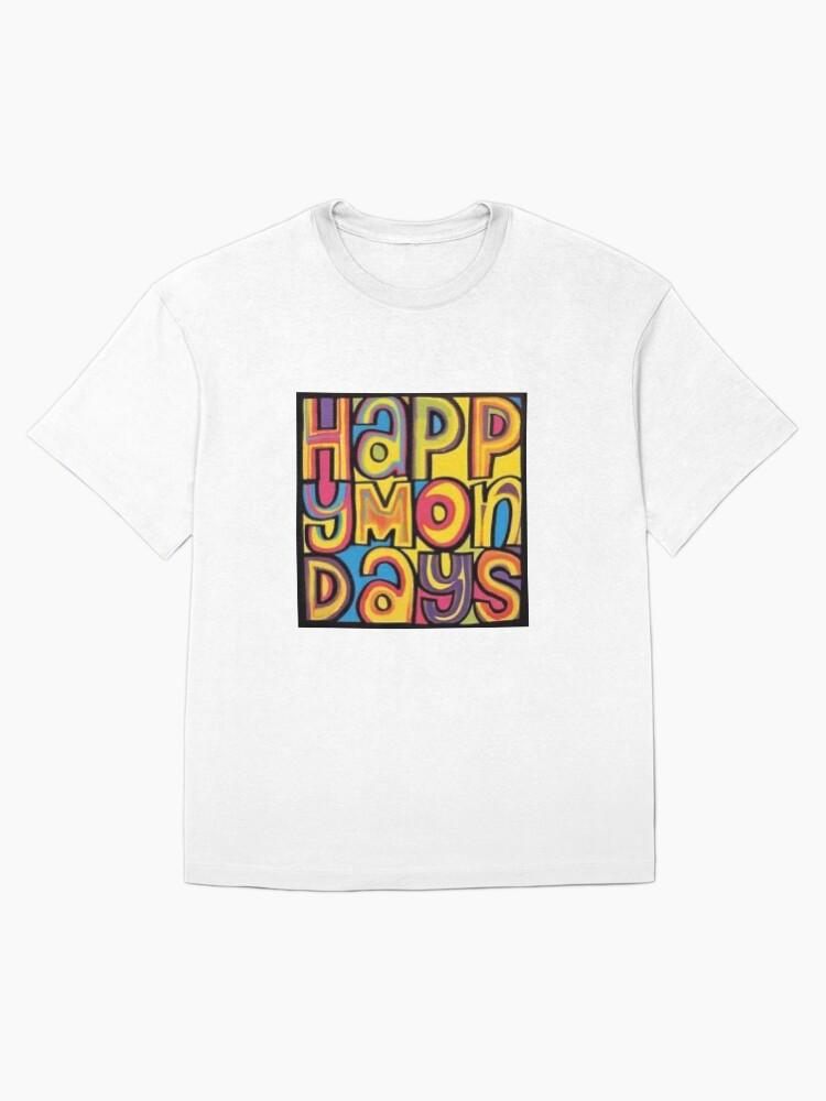 Oasiss Happy Monday’s 90s Britpop Manchester band Oversized T-Shirt