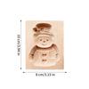 Cookie Molds for Baking Wooden Cookie Cutter 3D Gingerbread Cookies Moulds Press Cake Embossing Santa Bakery Gadgets Stamps