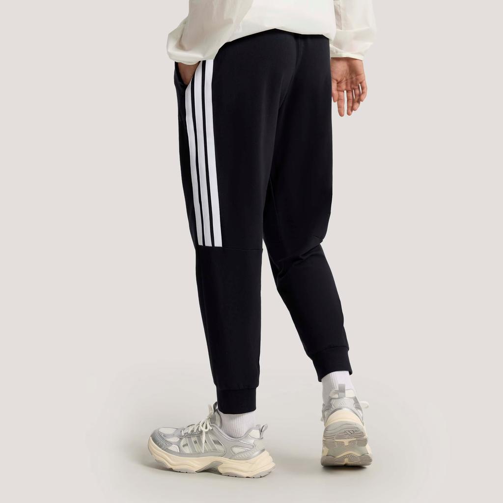 Adidas Knit Tapered Nine-Point Striped Casual Jogger Pants Men bottoms KS0280