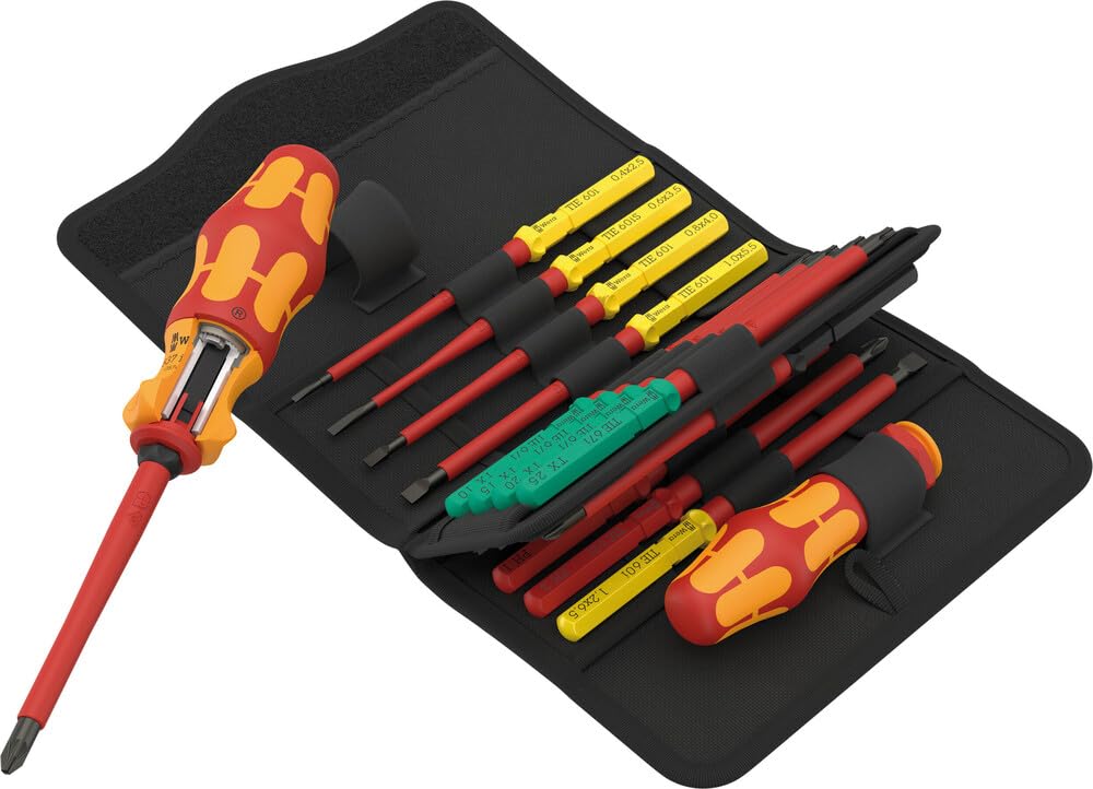 Wera 05006618001 Kraftform Kompakt VDE 17 RA Imported from 1, 17-piece [Officially Japan]