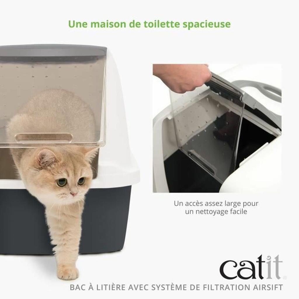 Cat Litter Box Catit Grey Detachable lid
