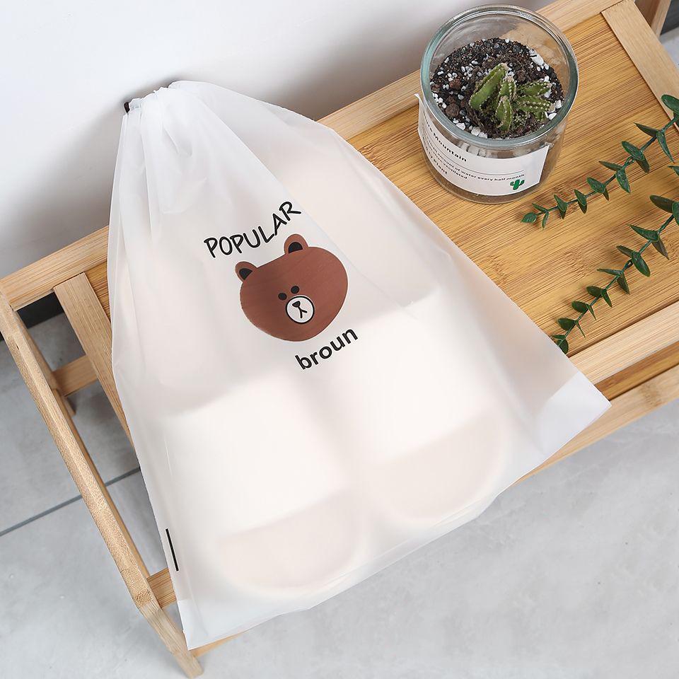 Portable Shoe Storage and Dust Cover Bag for Travel and Home
