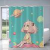 Tenda da Doccia Impermeabile Tessuto Poliestere Pittura Tende Colorate Anime Spy x Familys Carino Gaming Casa Decorazione Bagno Con Gancio