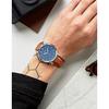 FOSSIL Minimalist Leather Men's Watch, Navy Blue Leather, fs5304