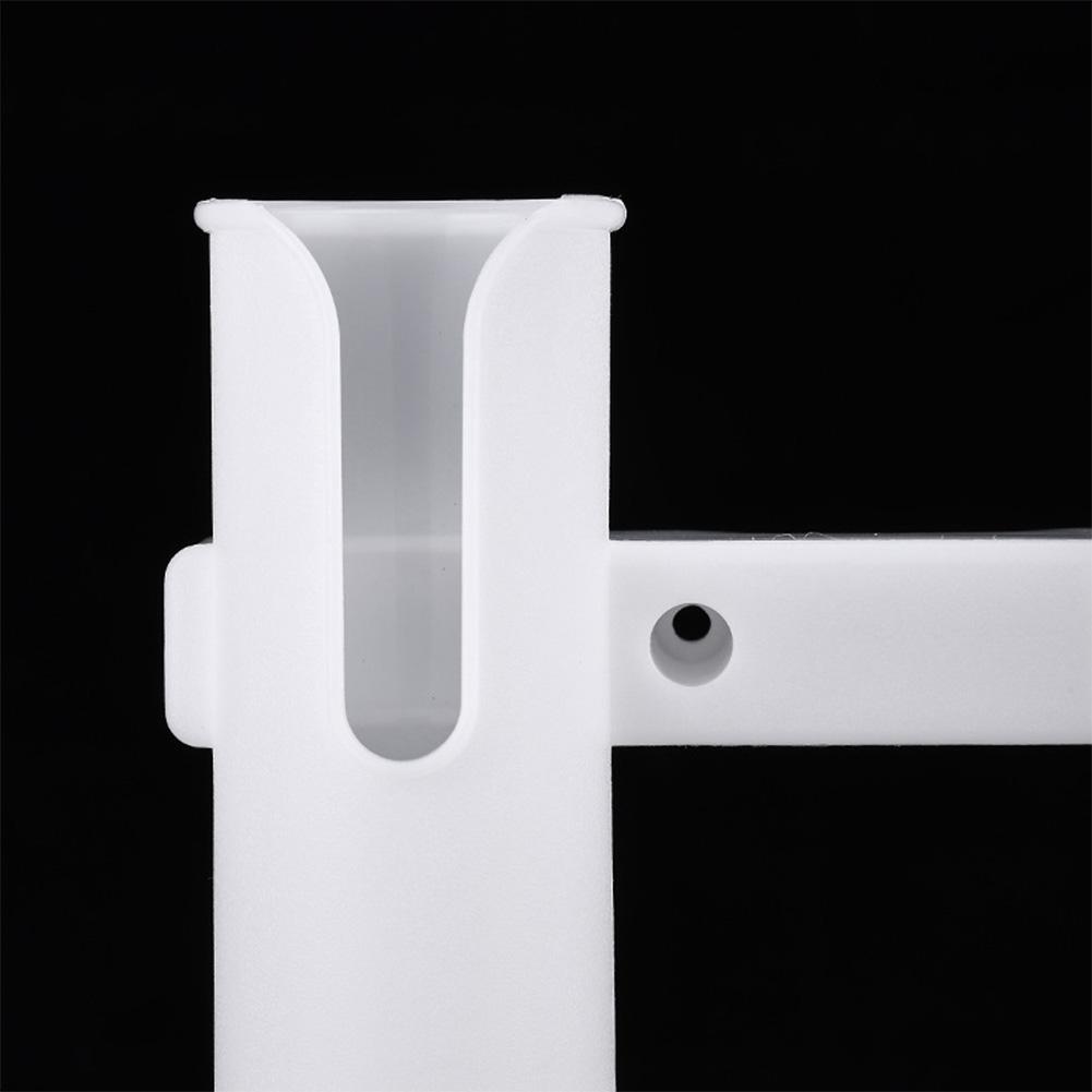 3 Tubes Link Fishing Rod Holder Bracket Fishing Pole Holder Plastic Fishing Rod Racks for Boat Garage Storage