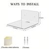 Small Acrylic Floating Shelves Wall Hanging Hanging Shelves Wall Shelves  Smart Speaker Action