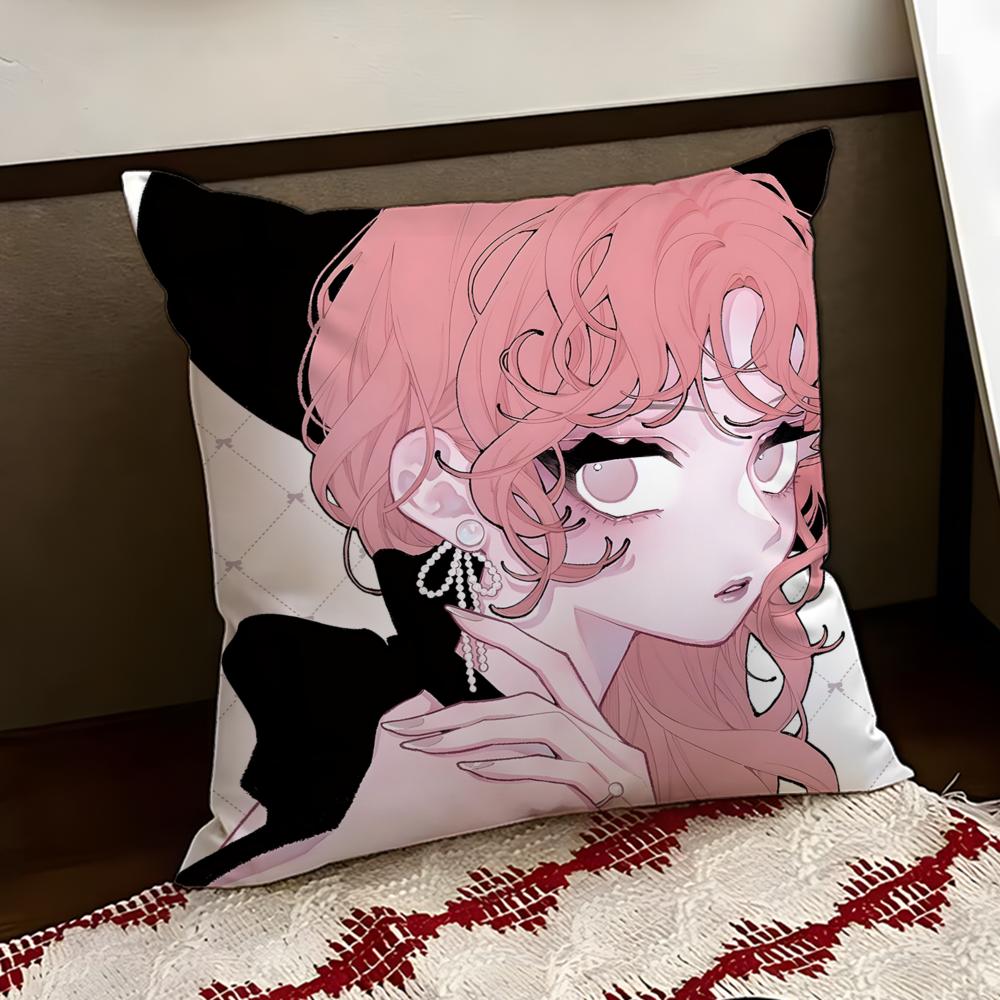 AnimeLove Angel Cushion Cover Reversible Soft Durable Pillow Cover Home Car MultiScene Use for Daily Comfort